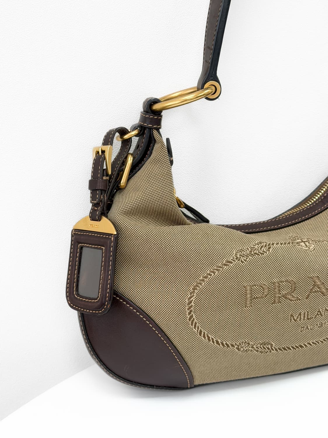 프라다 자카드 호보백 상품이미지3