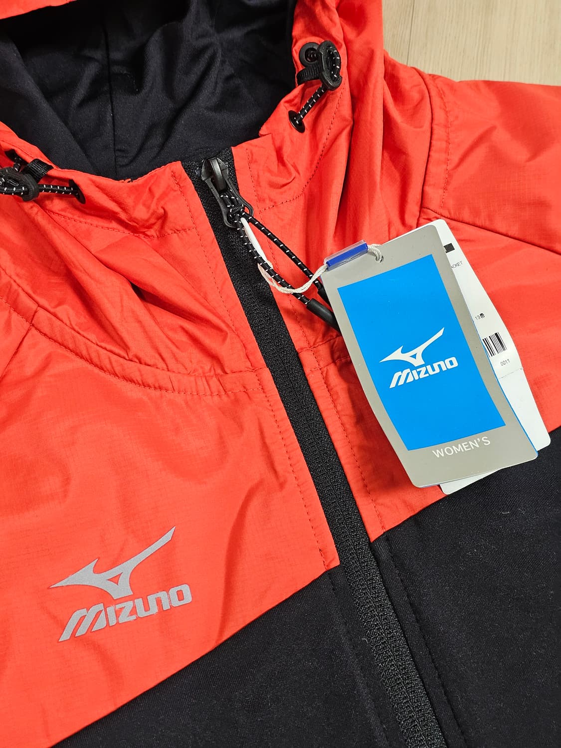 [M(90)] 미즈노 우븐 하이브리드 후드 저지 러닝 자켓 (새상품) 상품이미지3