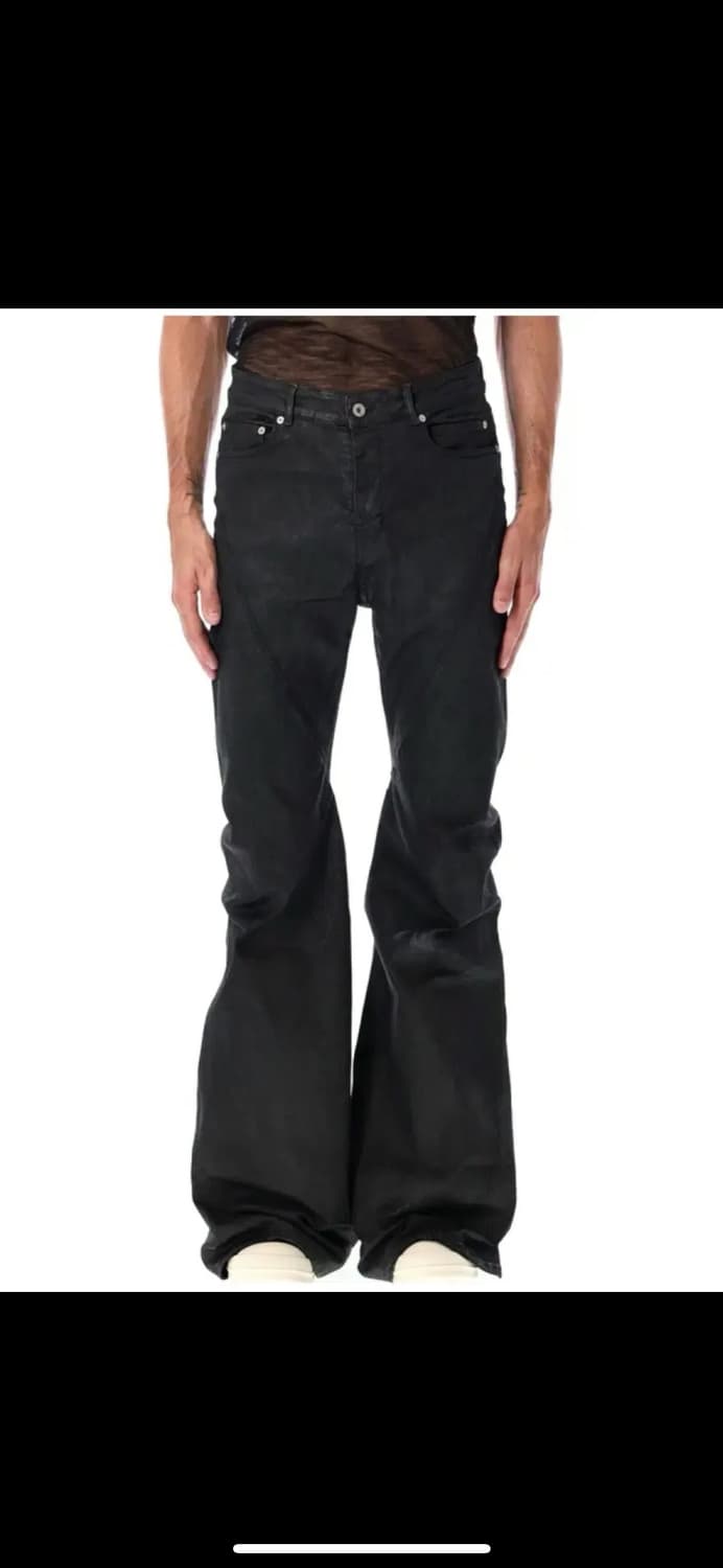 [구매중] 릭오웬스 바이어스 부츠컷 볼란 플레어 팬츠 상품이미지1