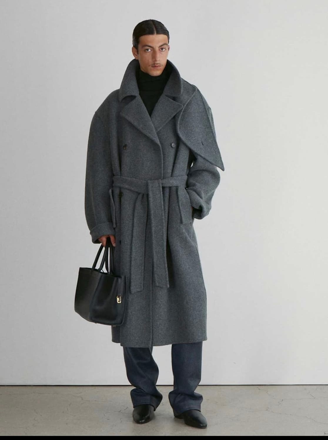 렉토 쿠세 핸드메이드 코트 그레이 1사이즈 판매 상품이미지1