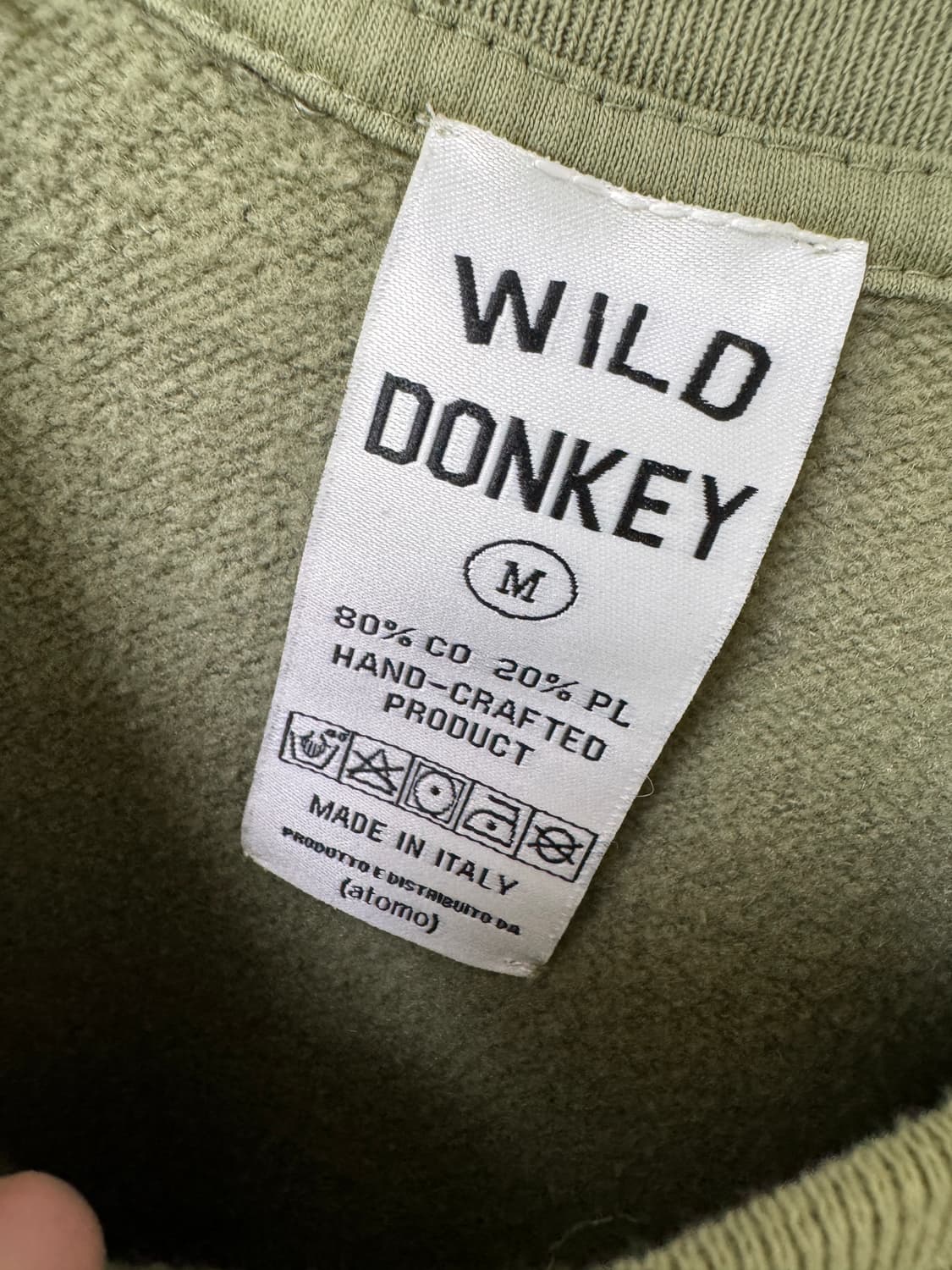 와일드동키 WILD DONKEY 스누피  맨투맨 카키 상품이미지6