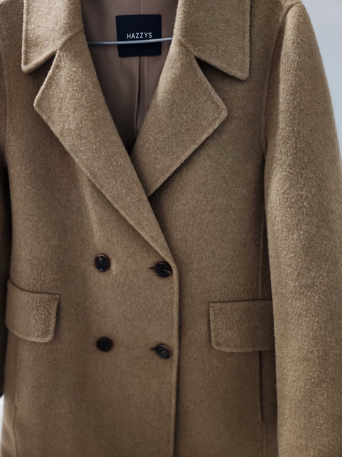 해지스레이디스 울캐시미어 롱코트 상품이미지8