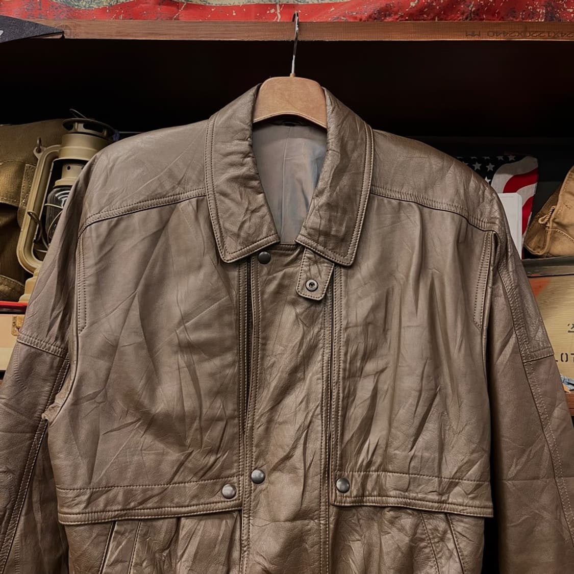 90s 빈티지 레더 자켓 N000 상품이미지3