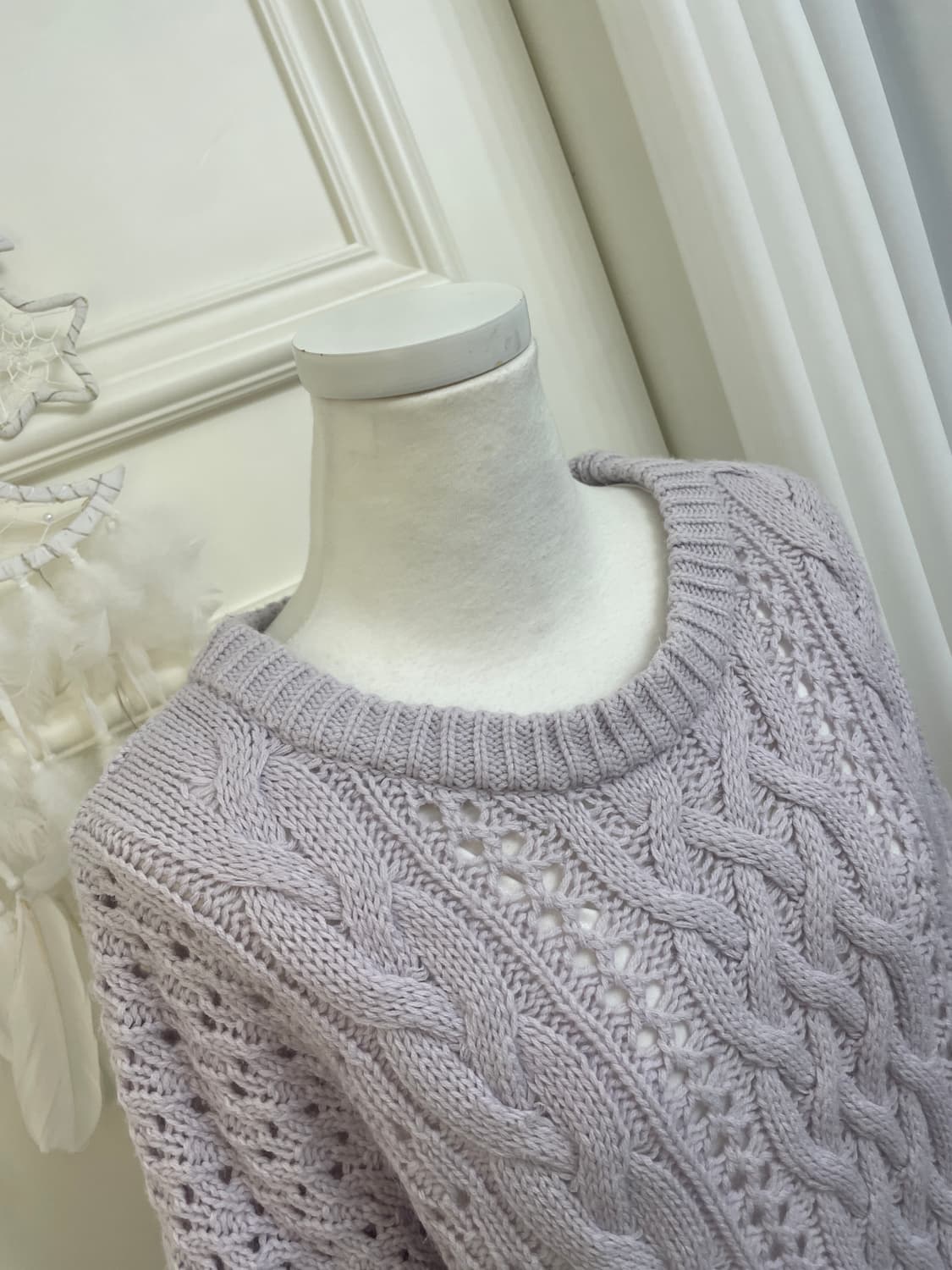 lavender twist basic sweater(size-M) 상품이미지7