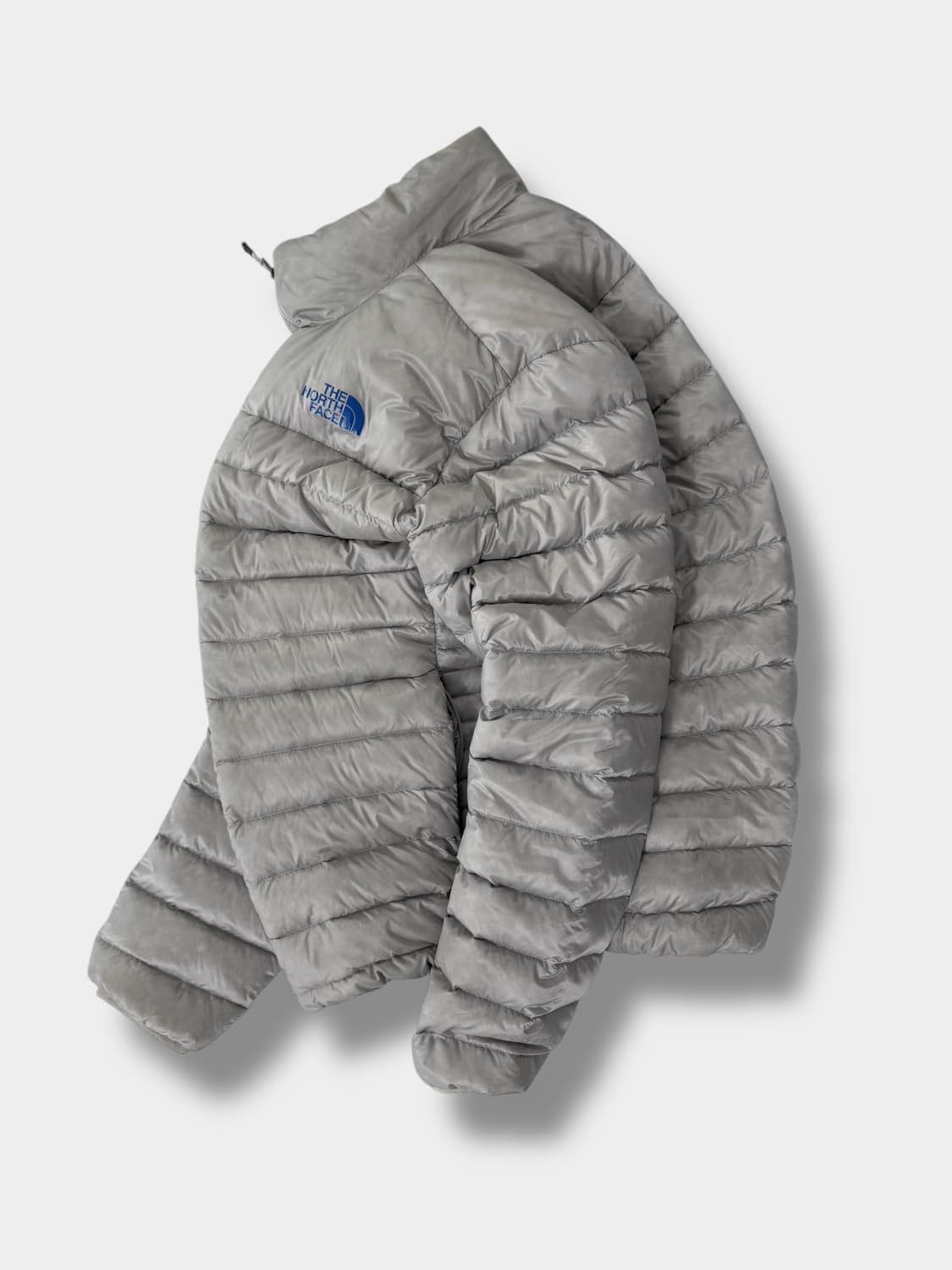 TNF 노스페이스 루즈핏 라이트그레이 구스다운 경량 패딩 자켓 상품이미지2