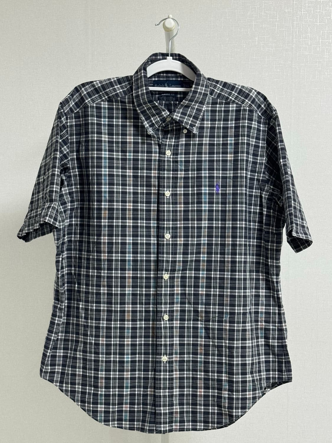 폴로 랄프로렌 클래식 체크 반팔 셔츠 L 상품이미지1