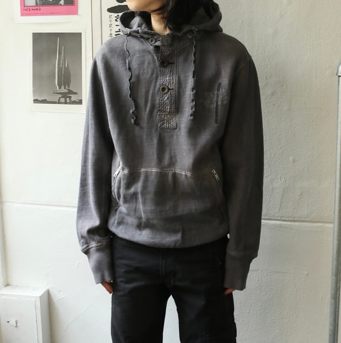 디젤 그레이 컬러 후디  상품이미지1