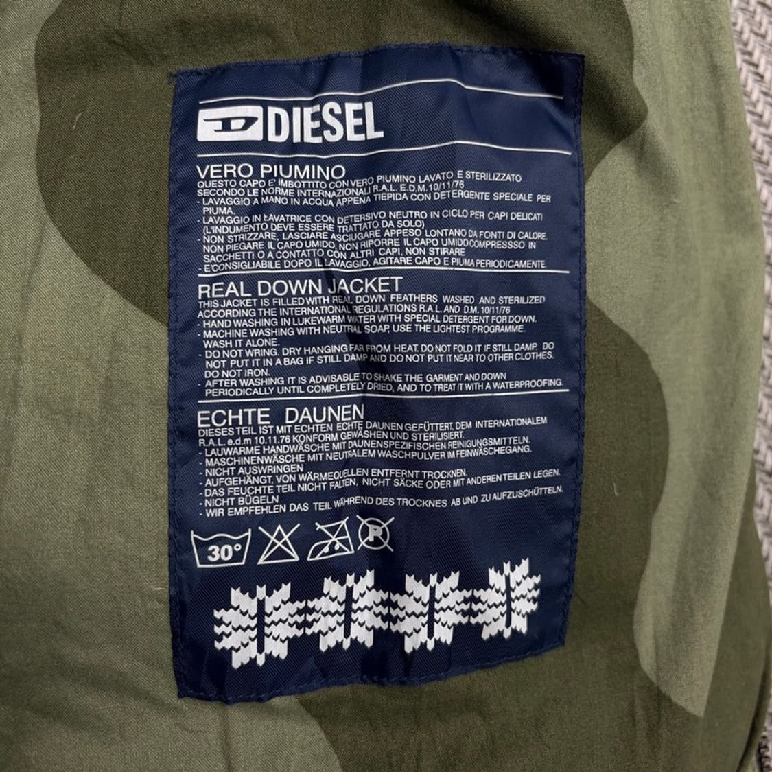 디젤 블루종 패딩 v1529 상품이미지7