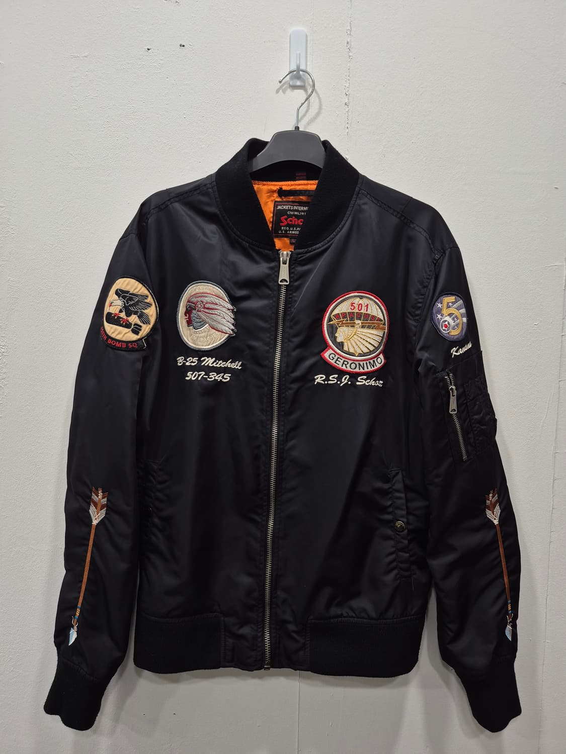 SCHOTT APACHE MA-1  항공자켓 붐버자켓 남성 100사이즈 상품이미지1