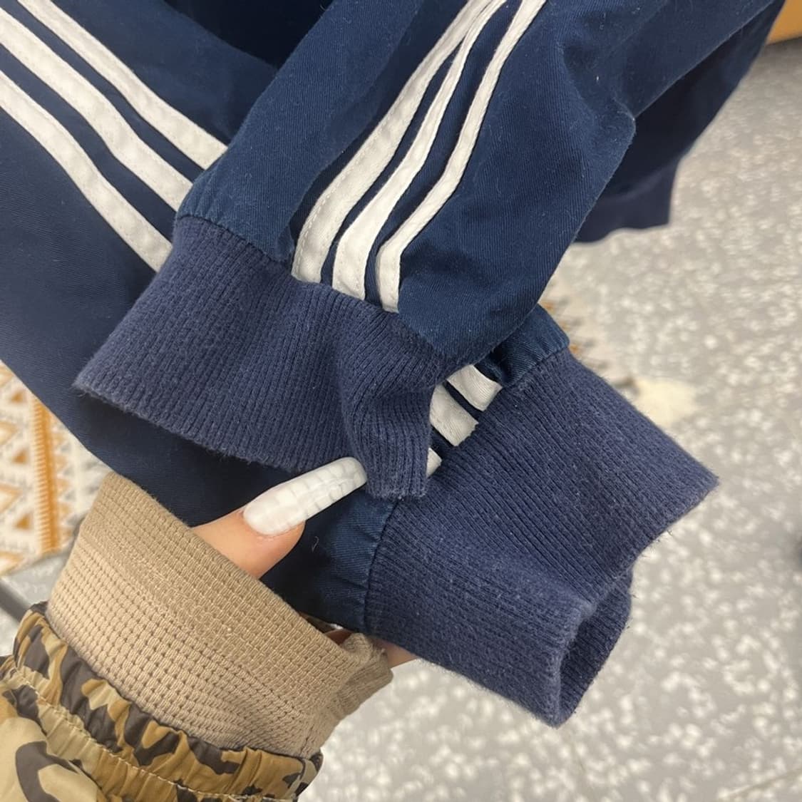 아디다스 Y2K 레트로 빈티지 코튼 져지 집업 L C10783 상품이미지7