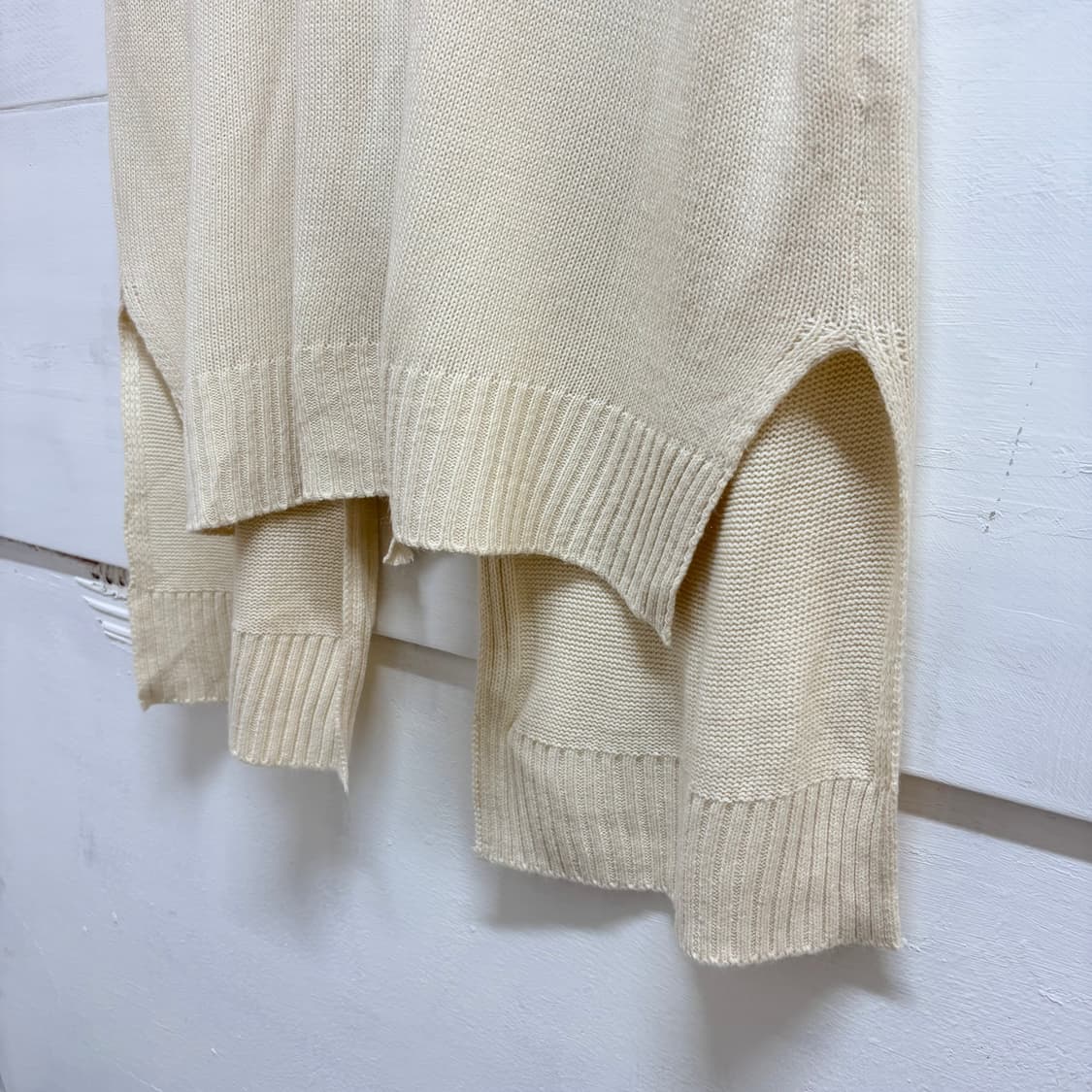 백 리본 포인트 아이보리 니트 베스트 (JPN) 상품이미지4