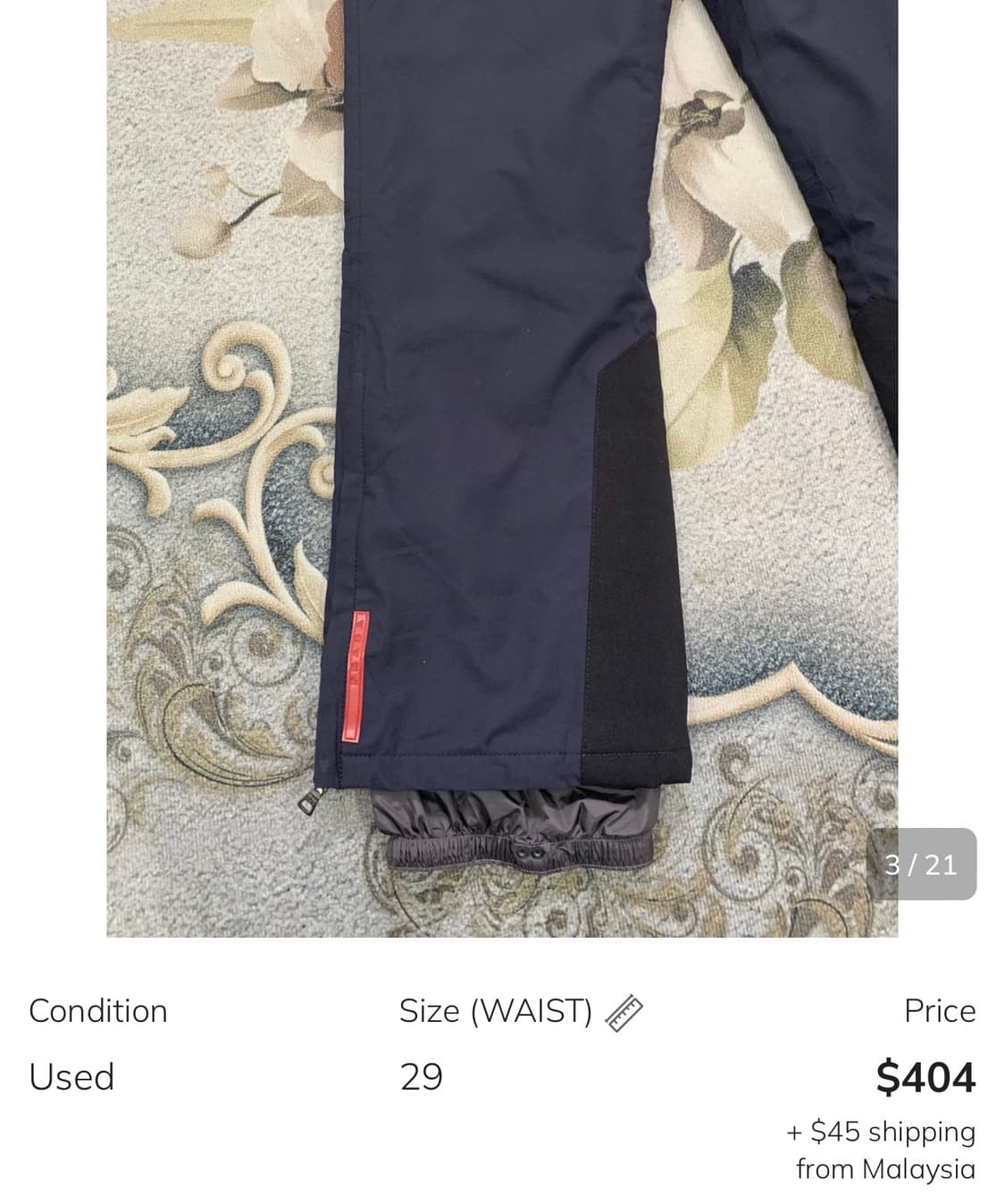 프라다 나일론 스키 팬츠 상품이미지8