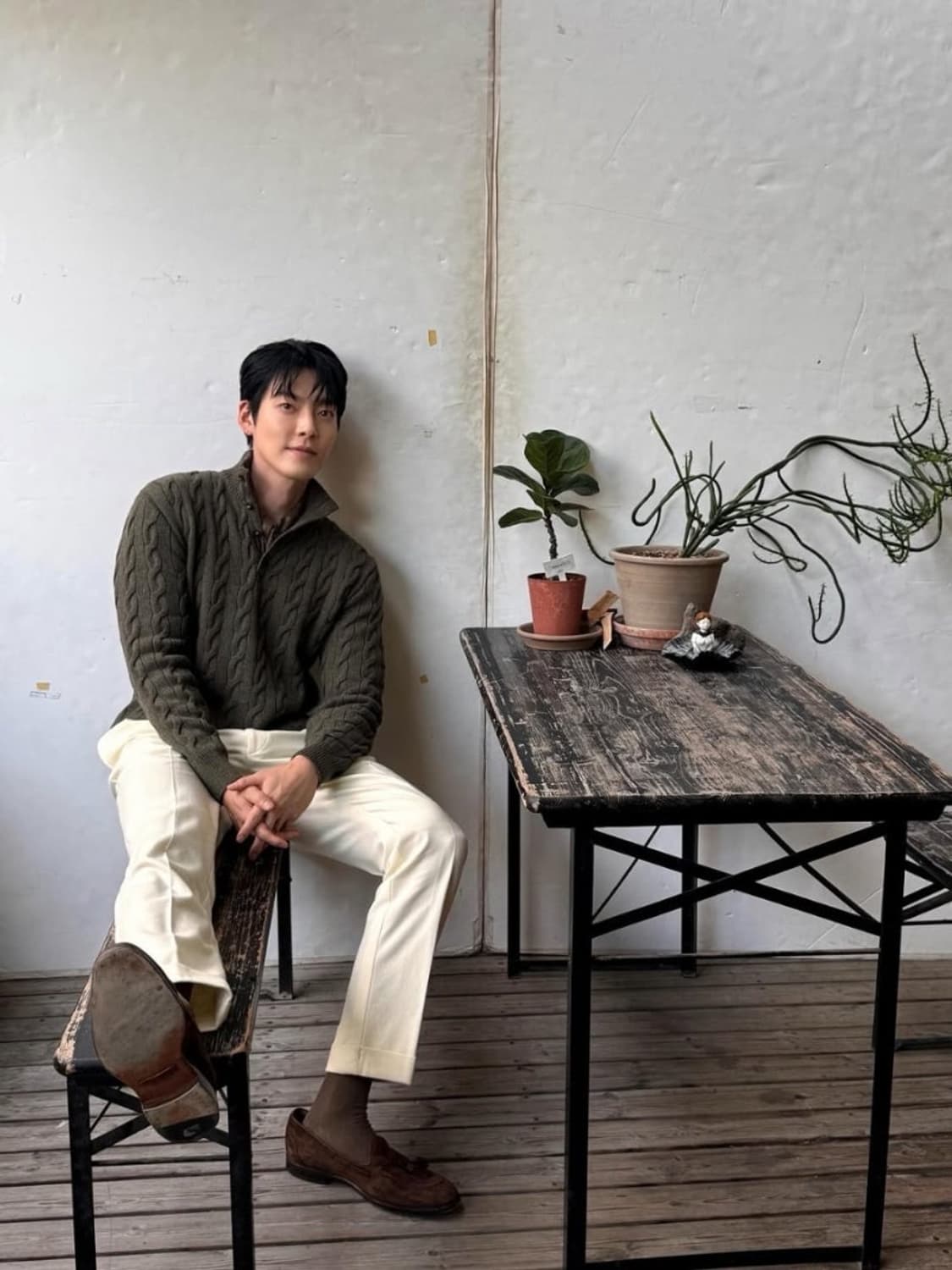 랄프로렌 퍼플라벨 25 f/w 캐시미어 케이블 니트 모크넥 점퍼 상품이미지1