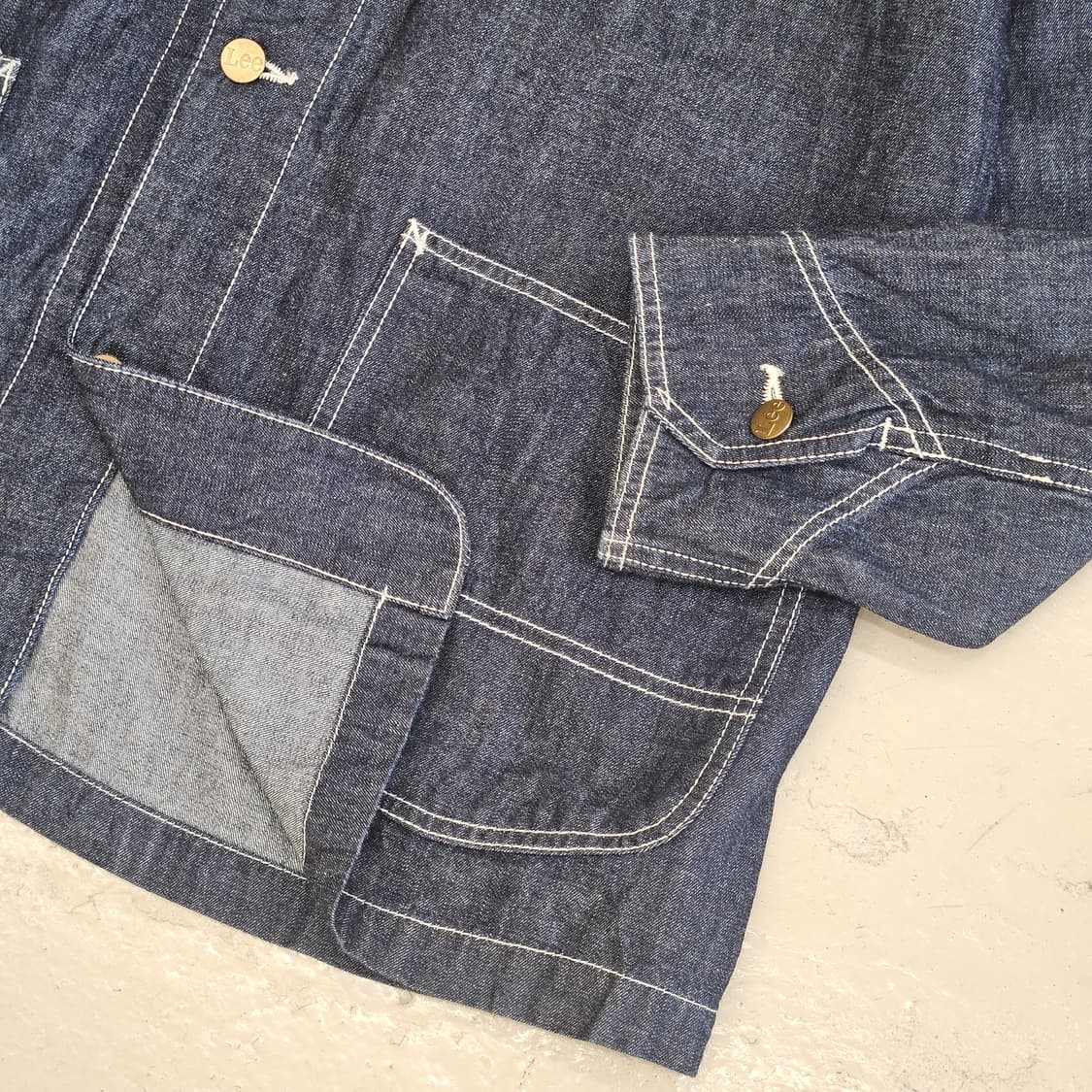 일본판 LEE union made 리 커버올 자켓 진청자켓 XL 상품이미지4