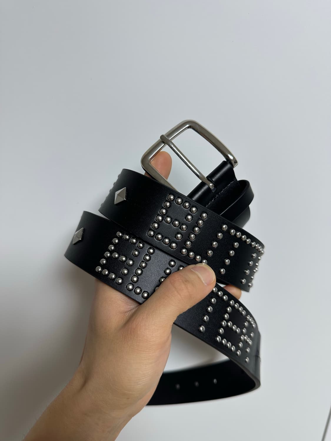 Butter Goods 버터굿즈 레더 스터드 벨트 급처 상품이미지1