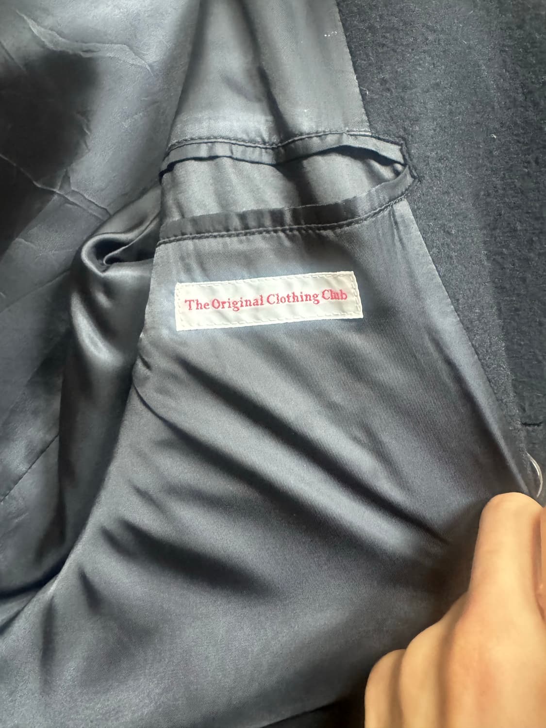 TOCC Mackinaw 램스울 블랙 코트 상품이미지5