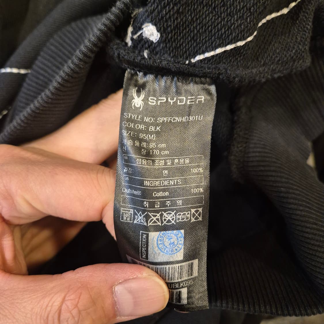 M 스파이더 블랙 후드 상품이미지4
