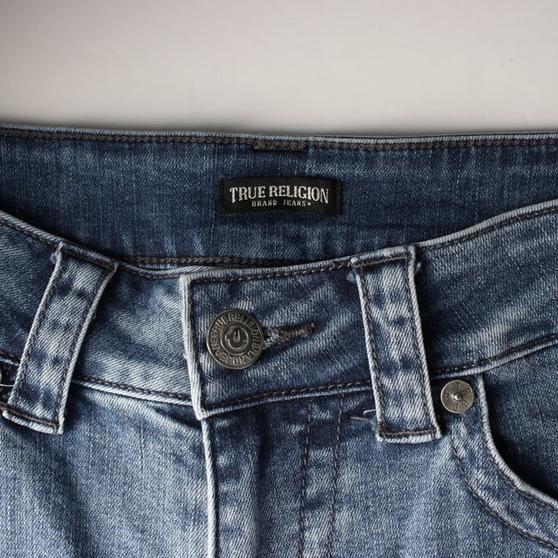 트루릴리전 슬림 스트레이트 워싱 데님 팬츠 30 상품이미지6