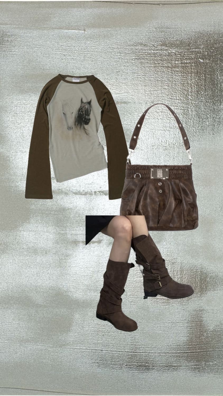 스컬프터 브라운 코디세트 상품이미지1