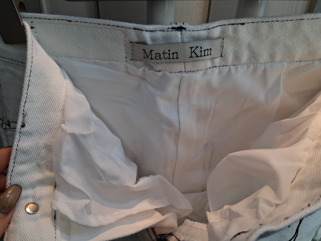 마뗑킴  정품 화이트팬츠 상품이미지8