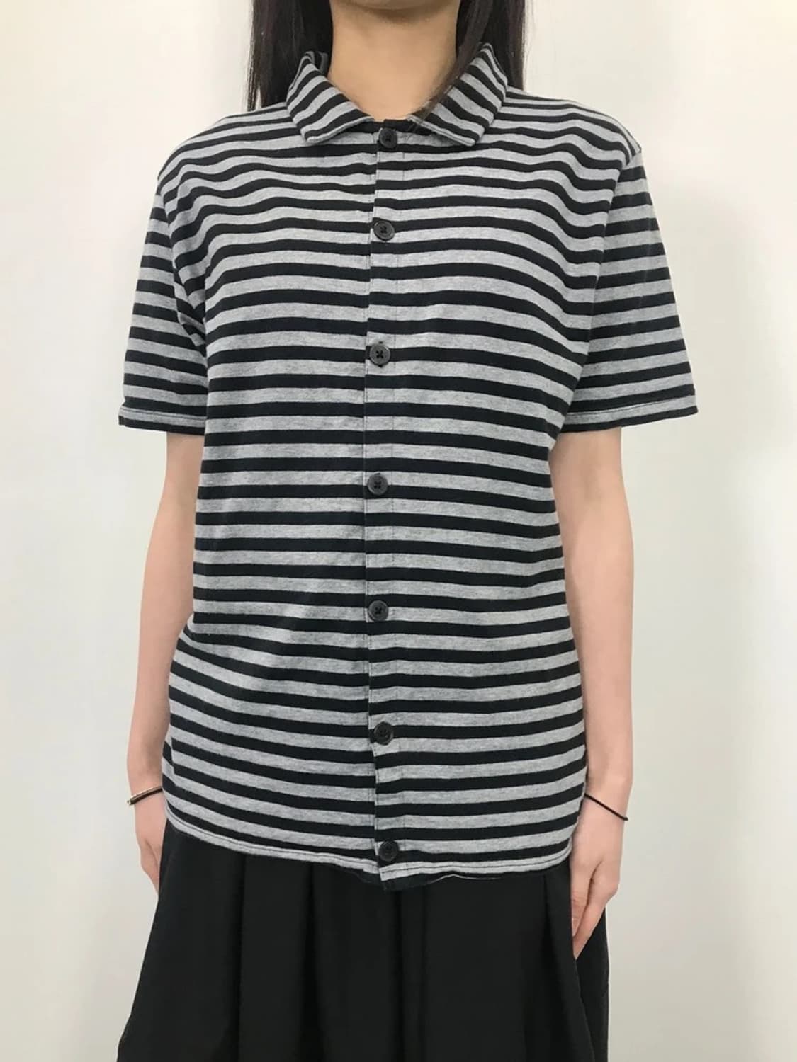 Global Work Stripe Button Shirt 상품이미지2