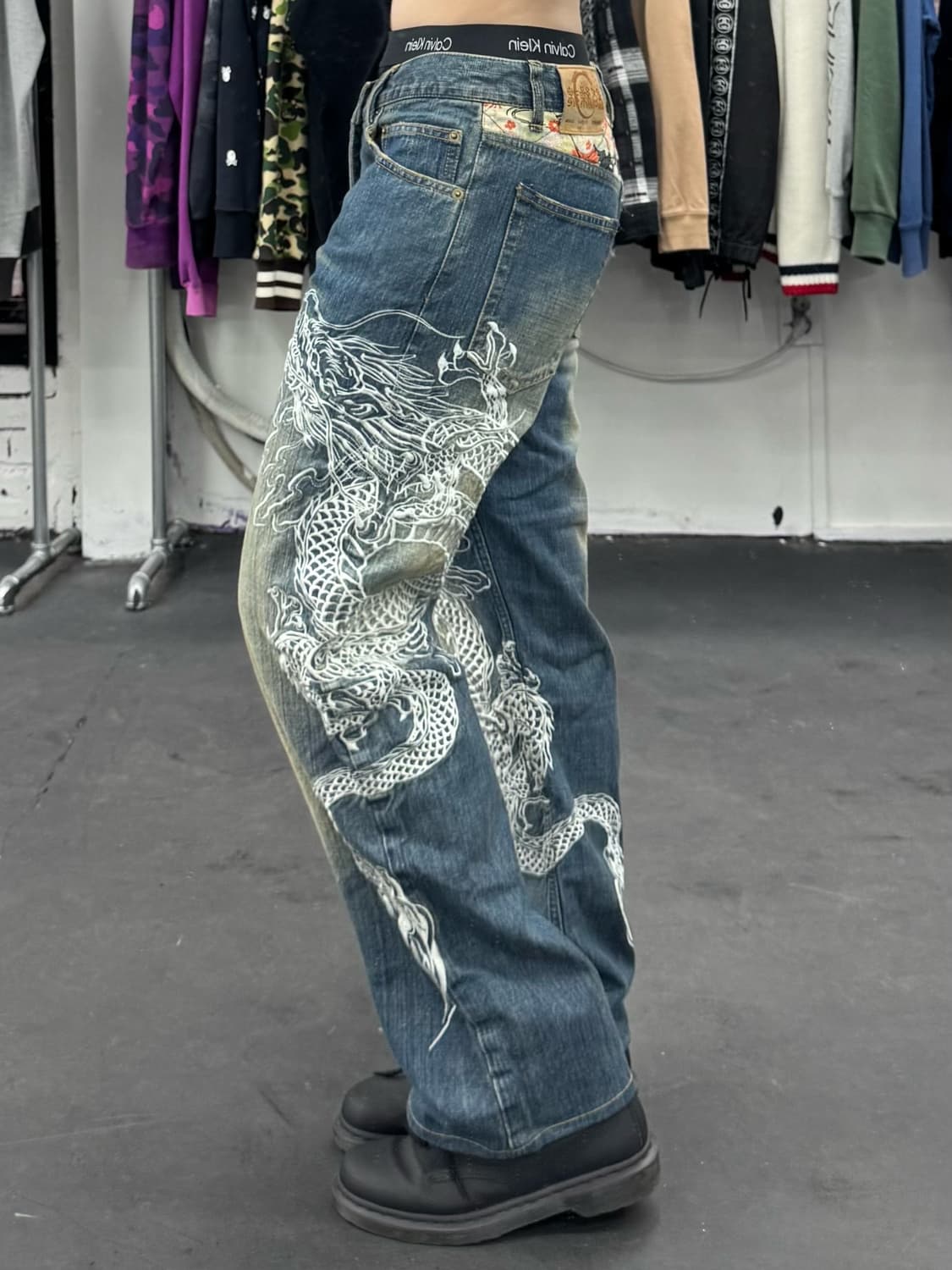 카라쿠리 타마시 오리엔탈 데님팬츠 상품이미지2