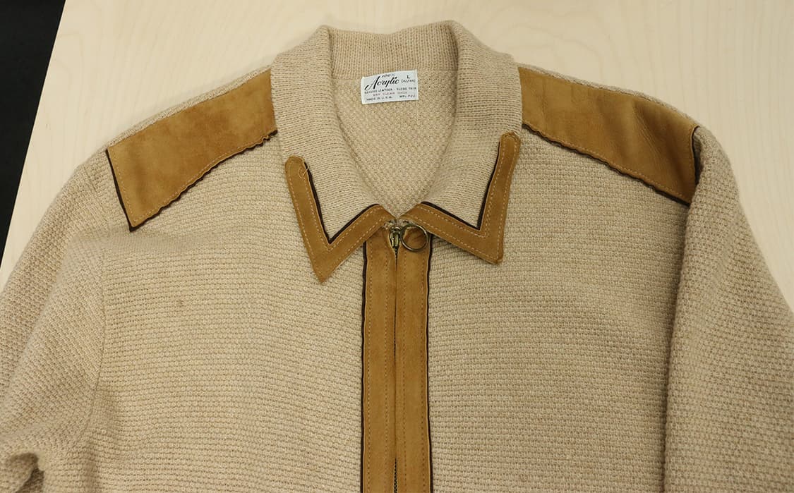 USA 90s 스웨이드 니트 가디건  상품이미지6