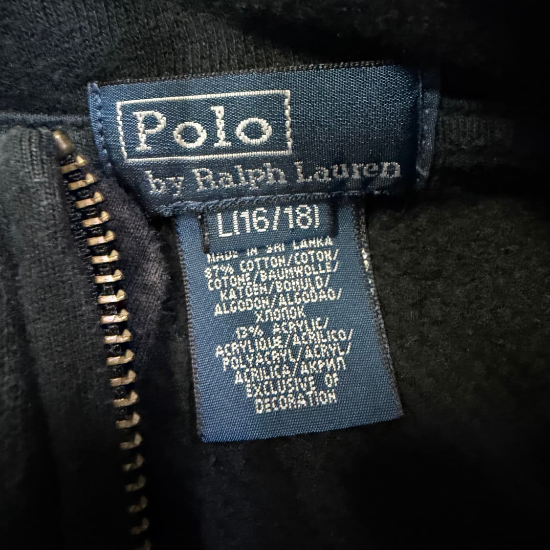 폴로 랄프로렌 하프 집업 추격자 로고 코튼 니트 상품이미지3