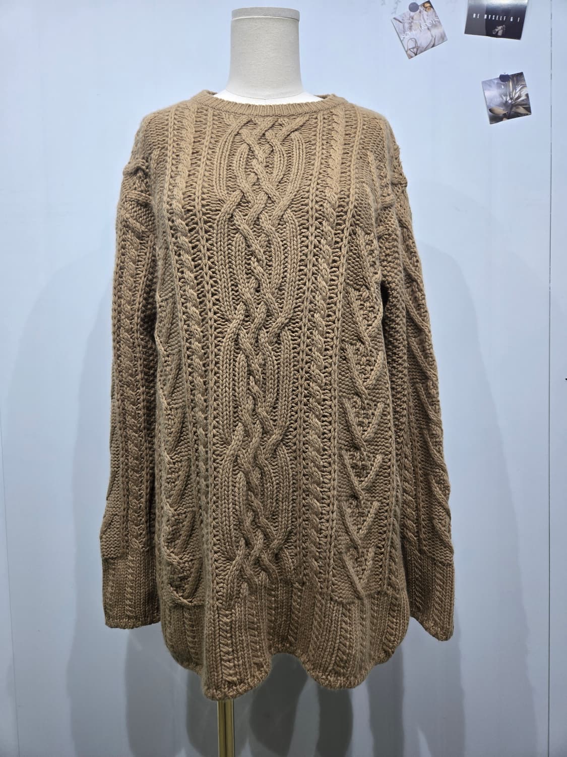 막스마라 브라운 꽈배기 니트 스웨터 상품이미지1