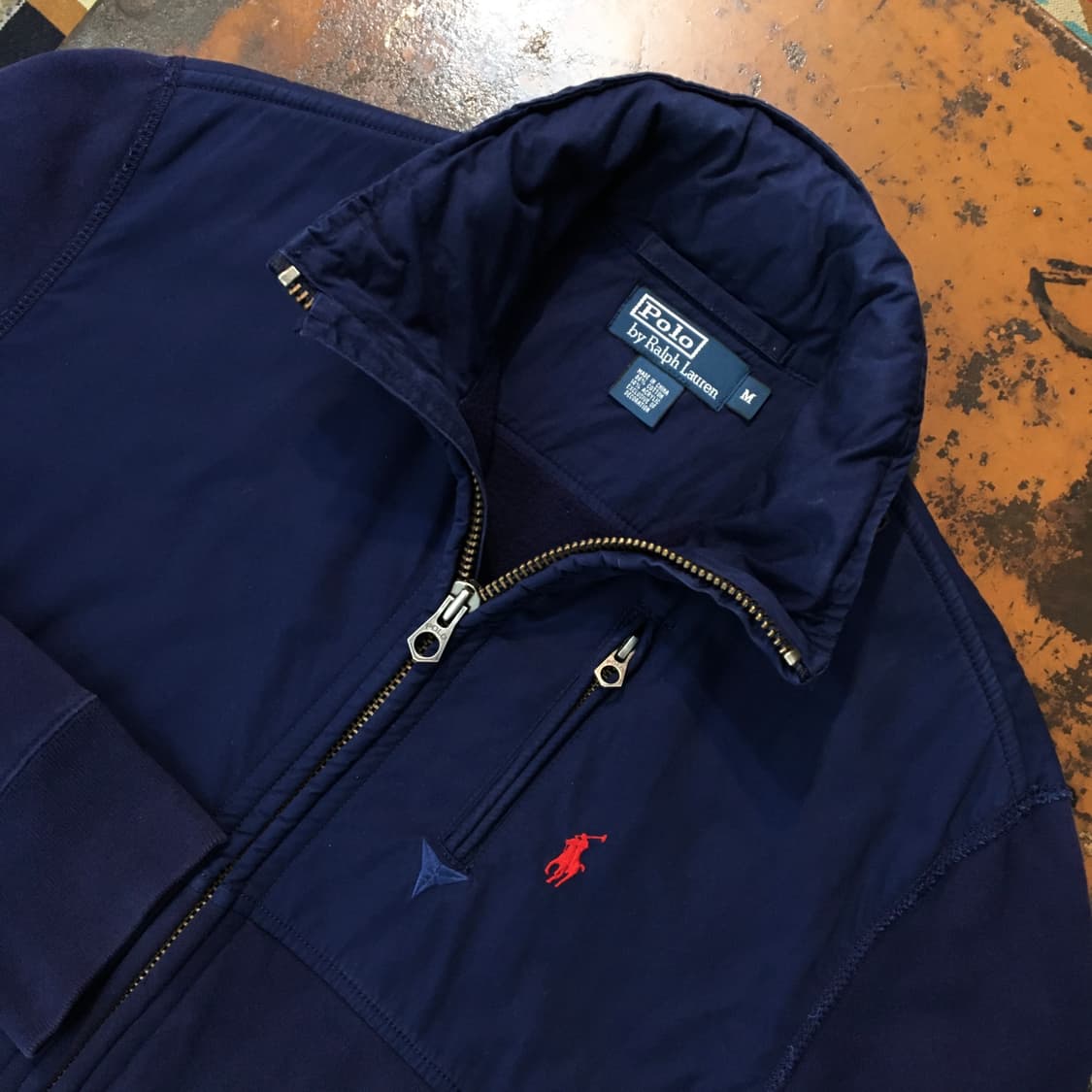 폴로랄프로렌 네이비 투웨이 집업 져지 자켓 남성 105 사이즈 상품이미지2
