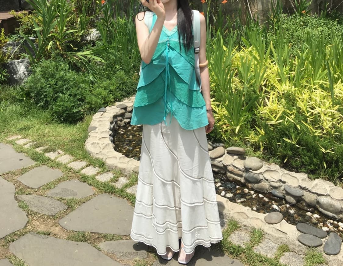 야요이토 빈티지 민트 나시 상품이미지5