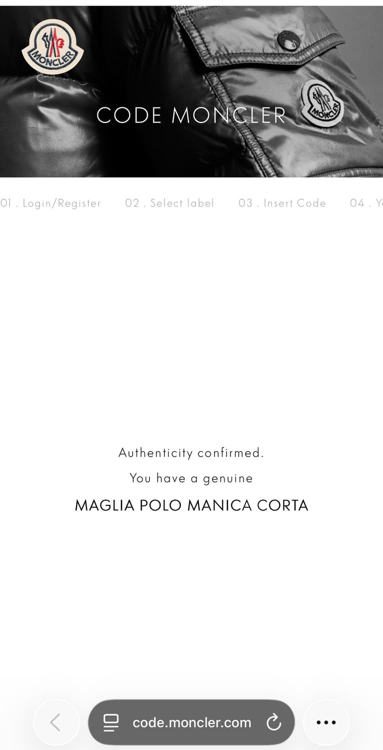 [B Grade] 몽클레어 그레이 카라 피케 티셔츠 상품이미지10