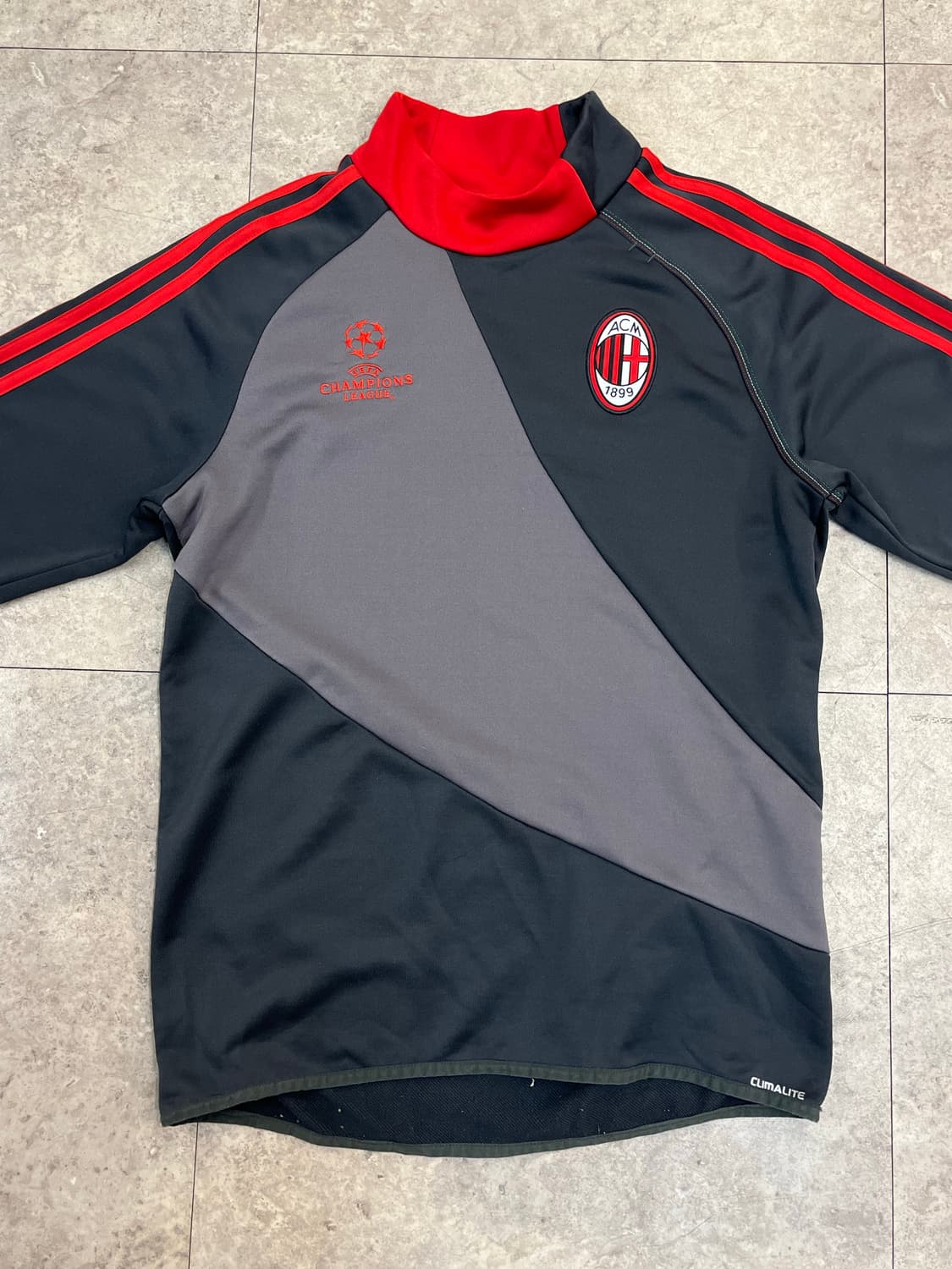 아디다스 AC밀란 UCL 트레이닝탑 긴팔티 차콜 95 #csz2998 상품이미지4