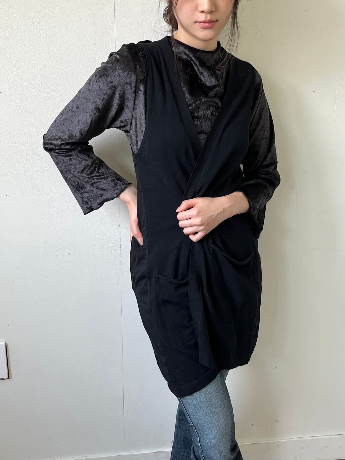 BAPE 아카이브 블랙 가디건 상품이미지4