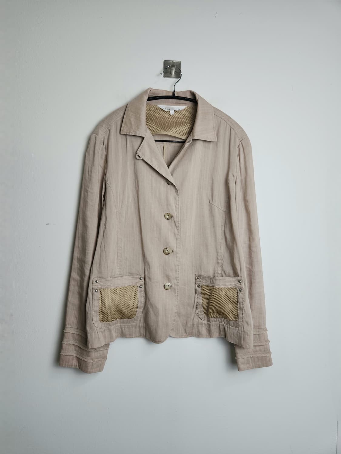 (Simple life)리넨 메쉬 자켓 상품이미지8