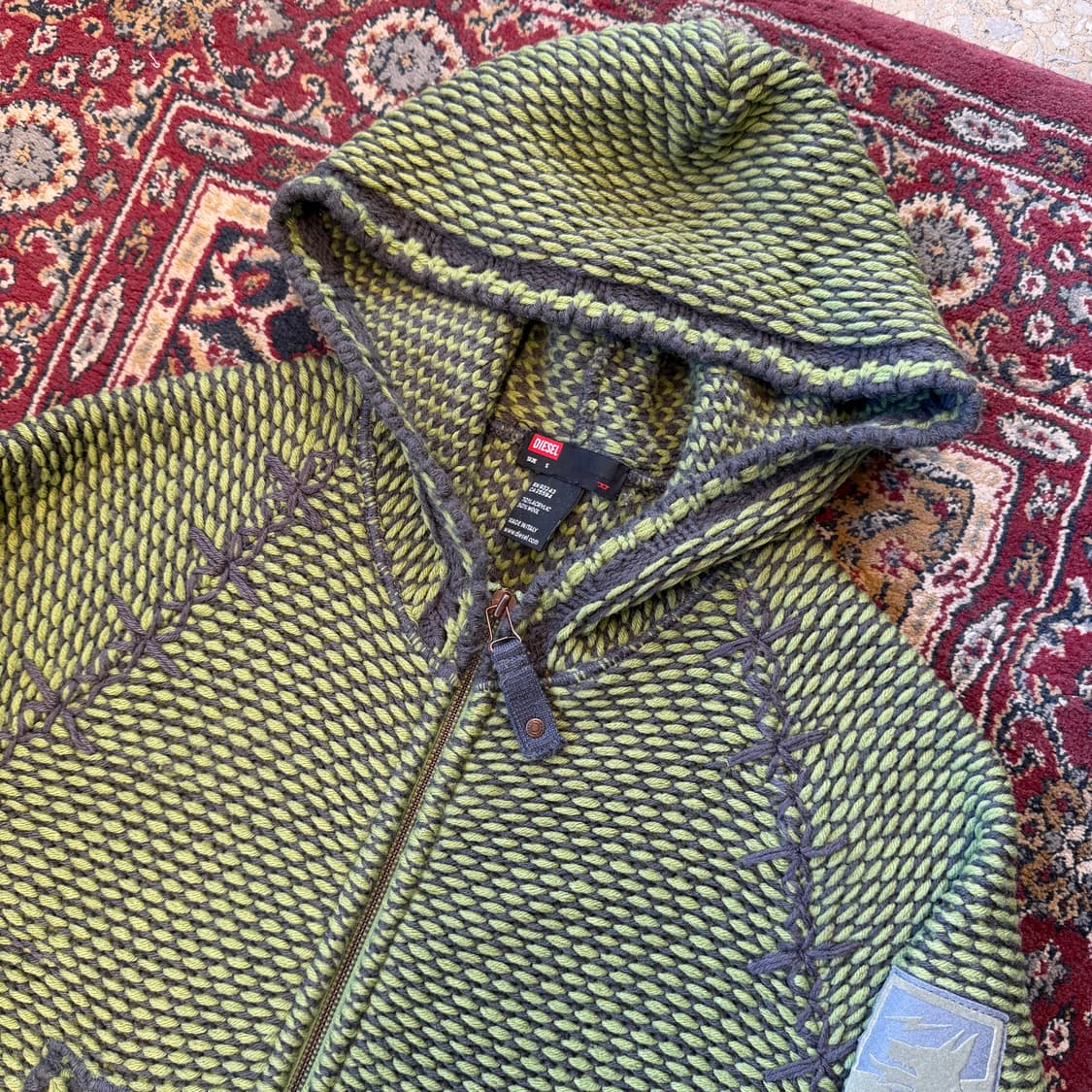 디젤 니트 후드집업 [ 55-66 ] 상품이미지2