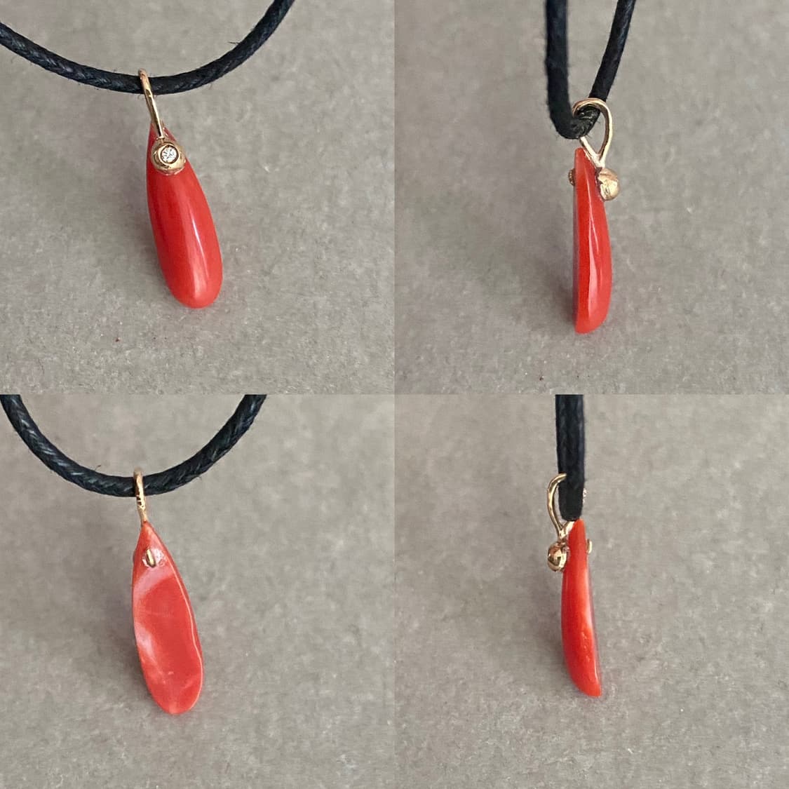 천연 산호 펜던트 펜던트 목걸이(K14) 상품이미지4