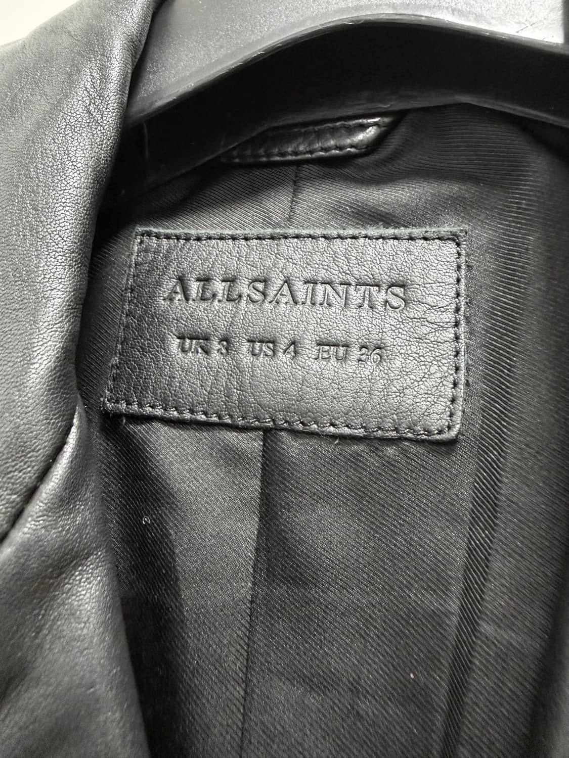 올세인츠 달비 바이커 가죽 라이더 자켓 상품이미지4