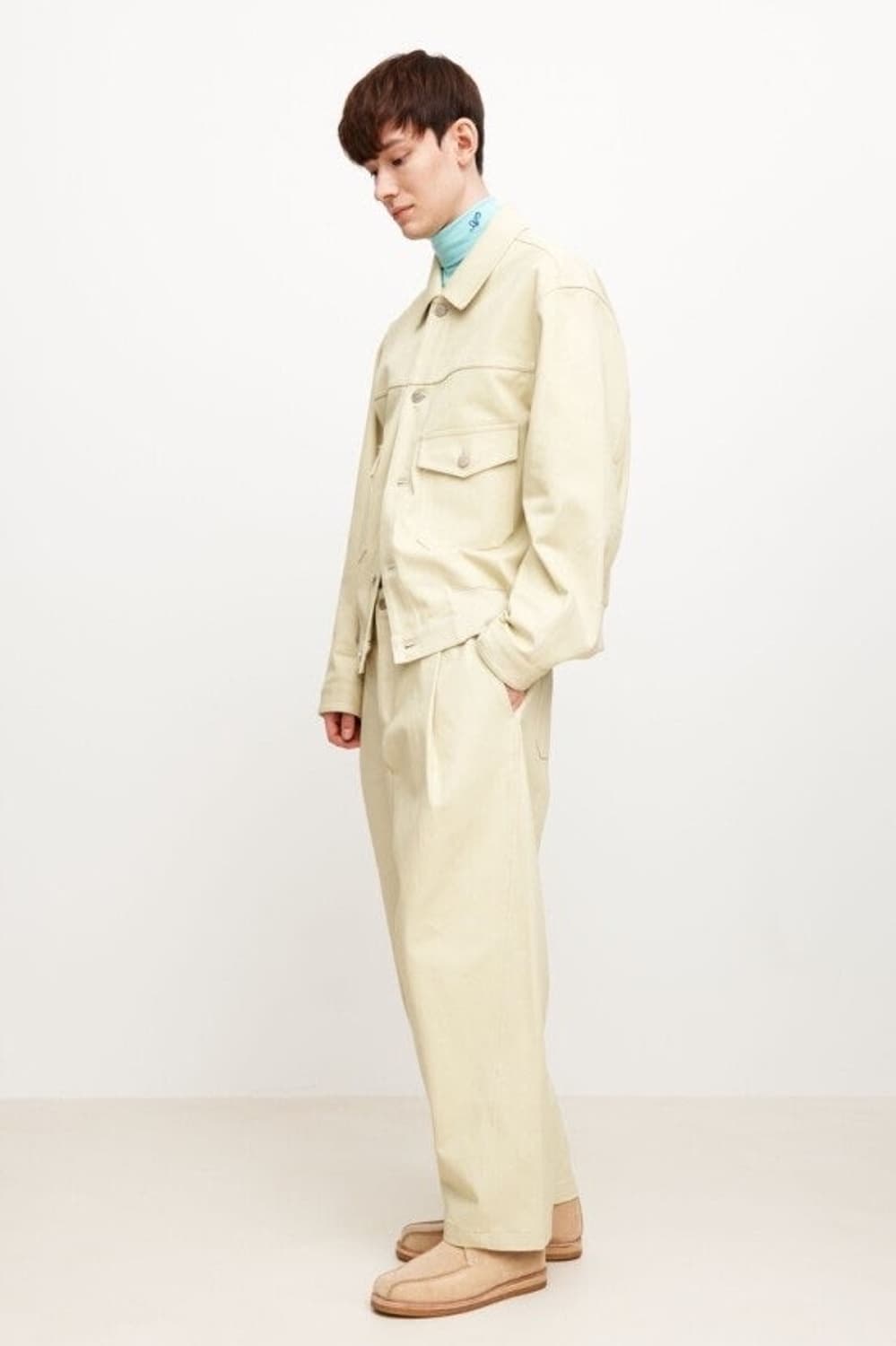 애프터프레이 레몬색 트러커 자켓 L 상품이미지4