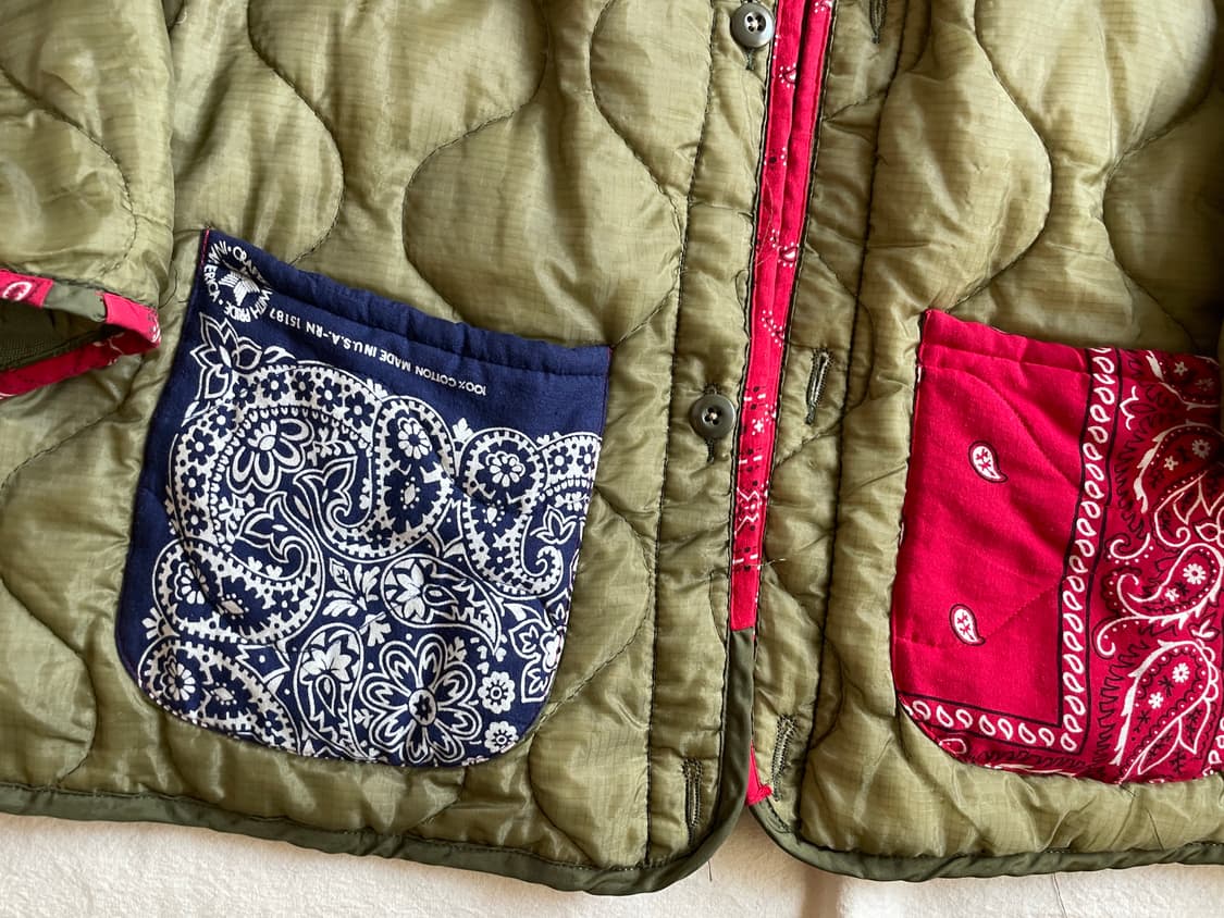 옴니피플 리메이크 반다나 밀리터리 빈티지 재킷 상품이미지2