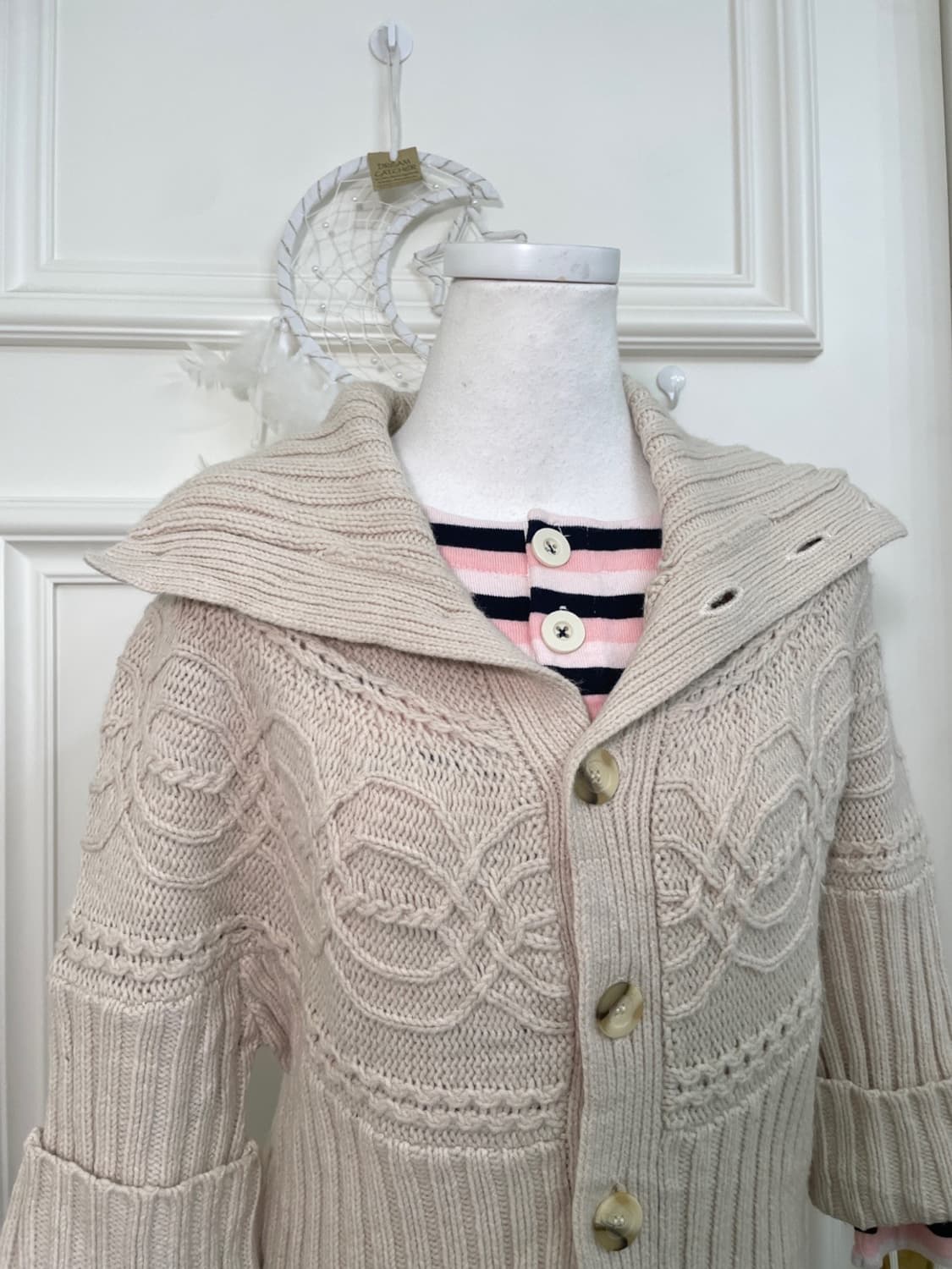 ivory twist collar crop cardigan 상품이미지6