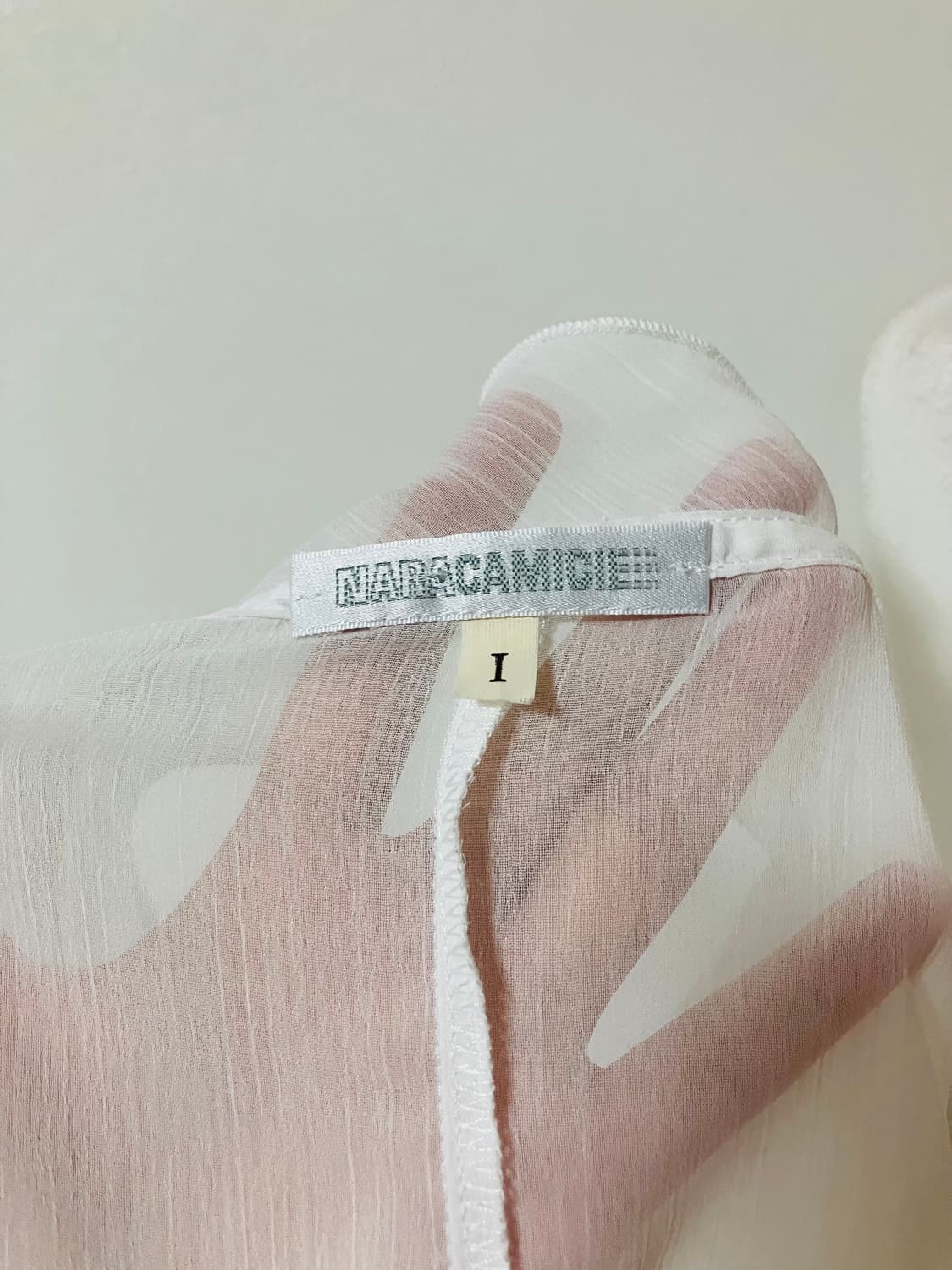 naracamicie 쉬폰 블라우스 프릴블라우스 일본빈티지 상품이미지4