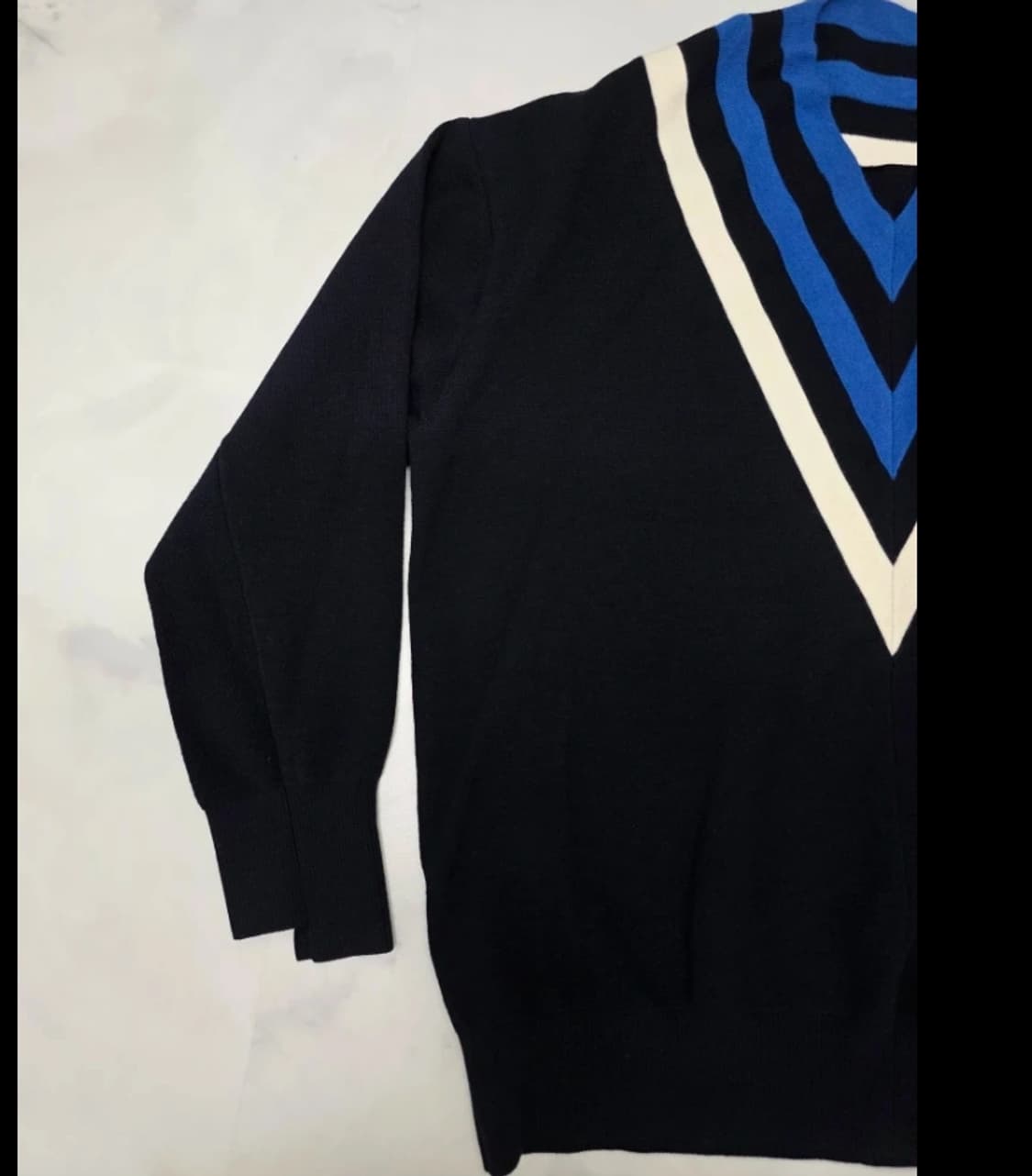 한섬 시스템 SYSTEM 브이넥 니트 티셔츠 100 FW2020 상품이미지6