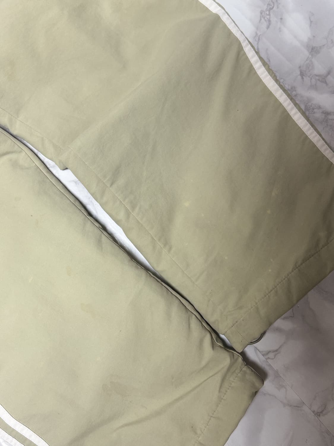 아디다스 삼선 오트밀베이지 트랙팬츠 바람막이 와이드 바지 상품이미지5