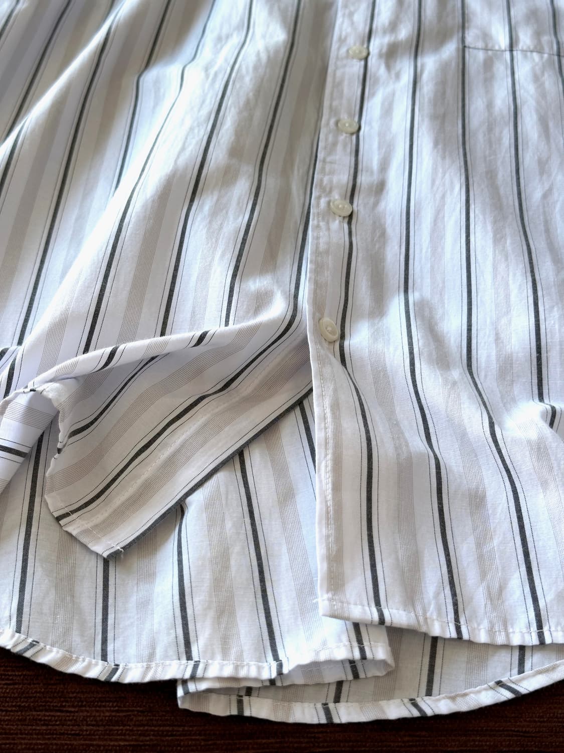 Light cotton poly design BIG H/S shirt 상품이미지6