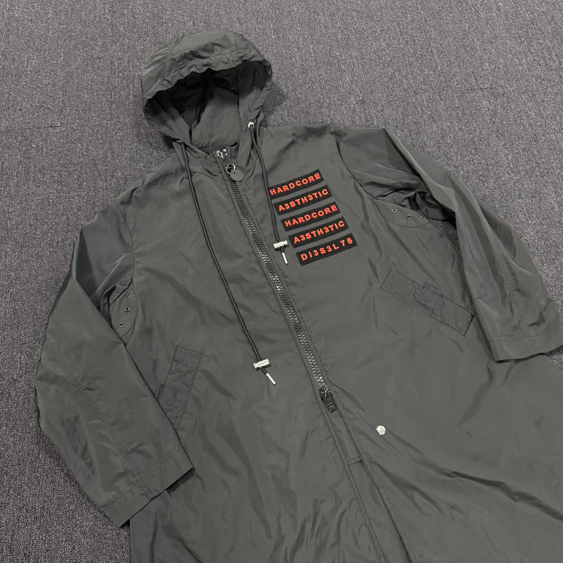 디젤 제이 엘링스 벨크로 롱 윈드 야상 바람막이 자켓 상품이미지2