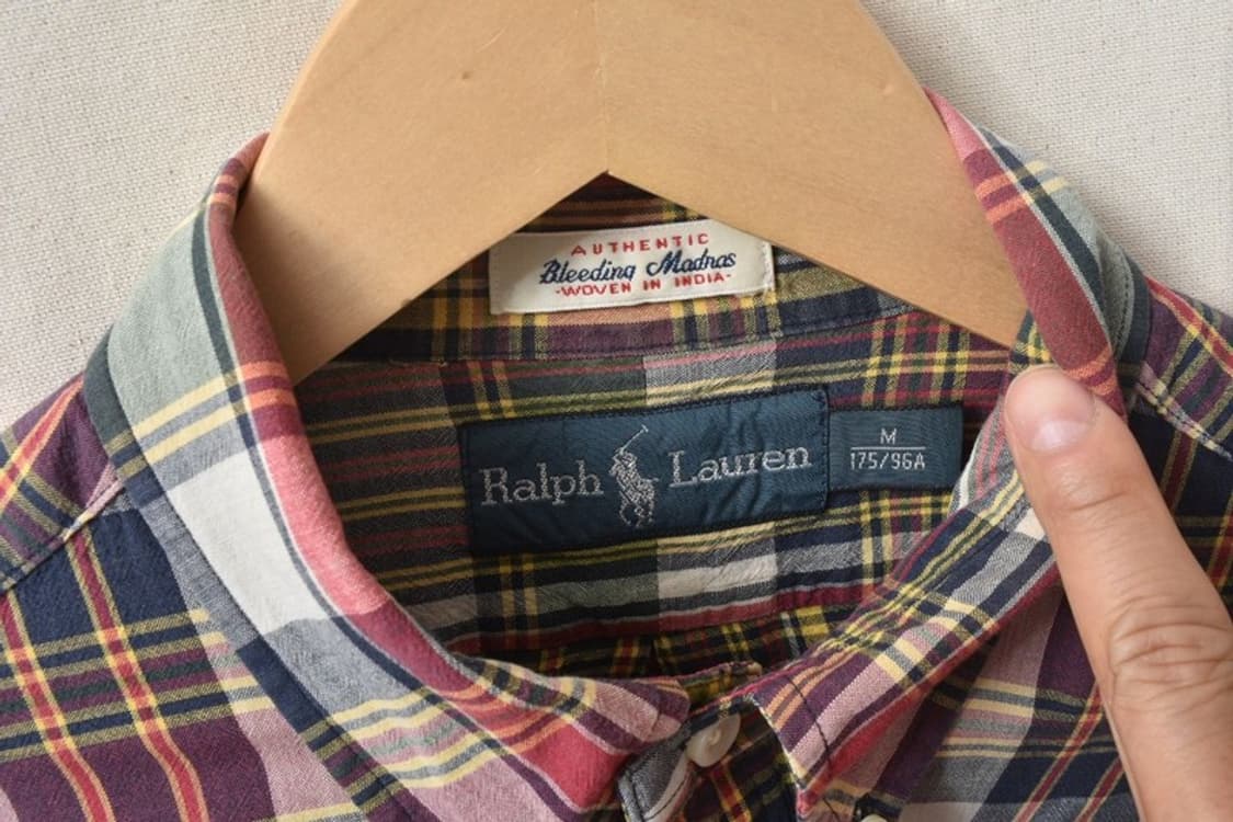 폴로 랄프로렌 마드라스 체크 셔츠 M M0178 상품이미지5