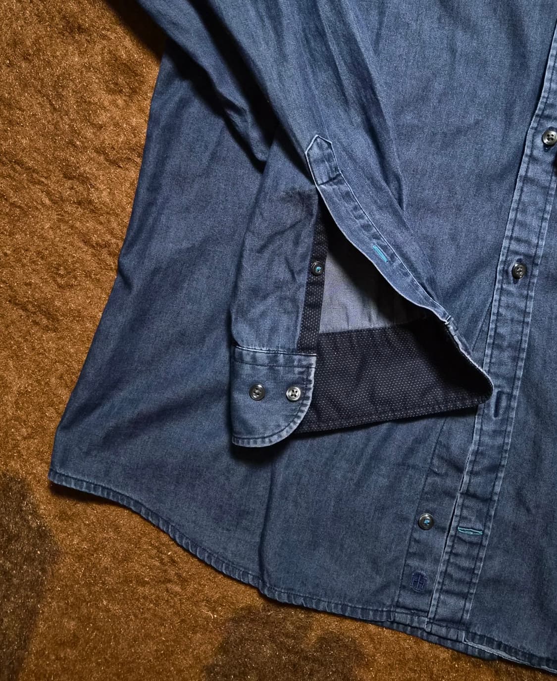 Tommy Hilfiger 남성용 블루진 셔츠(XL) 상품이미지5