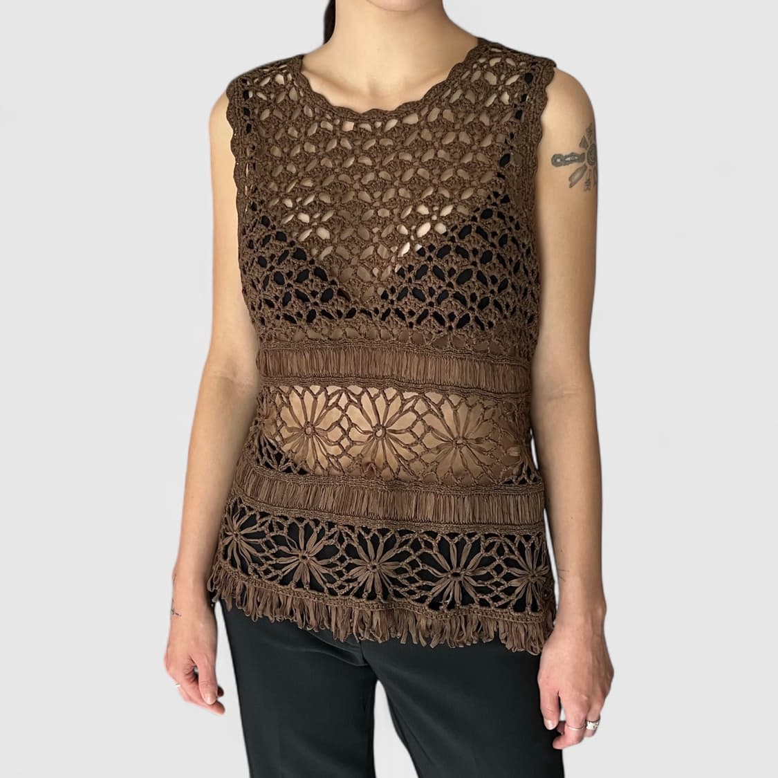 vintage knit vest 상품이미지6