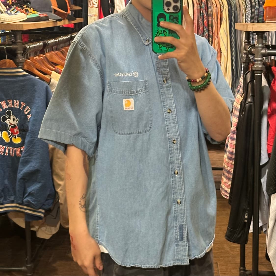 [HI] 칼하트 반팔 데님셔츠 상품이미지4